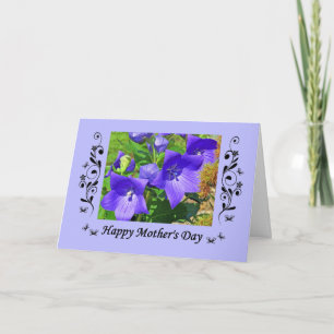 Carte Fleurs de ballons de la Fête des Mères et Curlicue