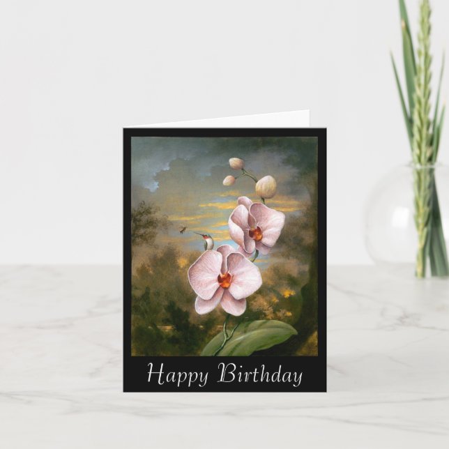 Carte Fleurs de colibri (Devant)