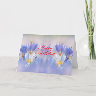 Carte Fleurs de Crocus