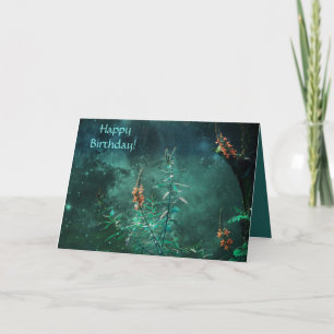 Carte Fleurs de fées dans le Jade Moonlight Anniversaire