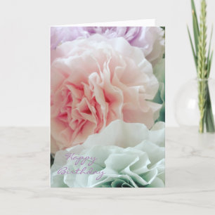 Carte Fleurs de filtres à café teints pour anniversaire