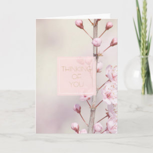 Carte Fleurs de fleurs de cerisier Pensez à vous