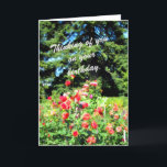 Carte Fleurs de jardin colorées pour une personne spécia<br><div class="desc">Dites Joyeux anniversaire avec de jolies fleurs à une personne spéciale de votre vie.</div>