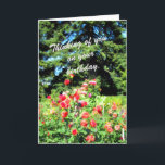 Carte Fleurs de jardin colorées pour une personne spécia<br><div class="desc">Dites Joyeux anniversaire avec de jolies fleurs à une personne spéciale de votre vie.</div>
