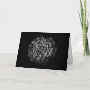 Carte Fleurs De jardin En Noir Et Blanc No 54