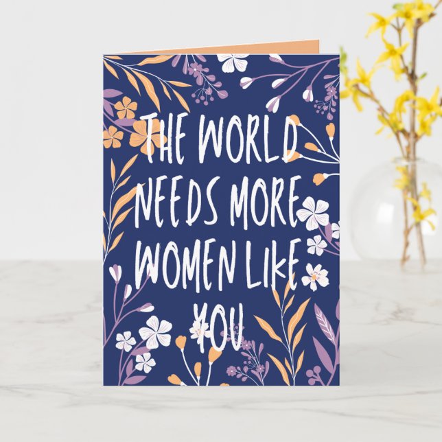 Carte Fleurs de la Journée internationale des femmes  (Fleur jaune)