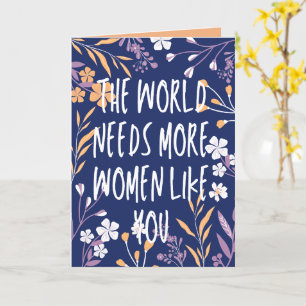 Carte Fleurs de la Journée internationale des femmes