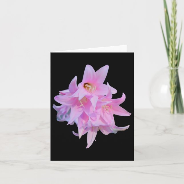 Carte Fleurs de Lady (Lily belladone) Autocollant fond b (Devant)
