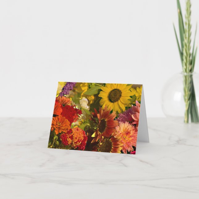 Carte fleurs de marché (Devant)