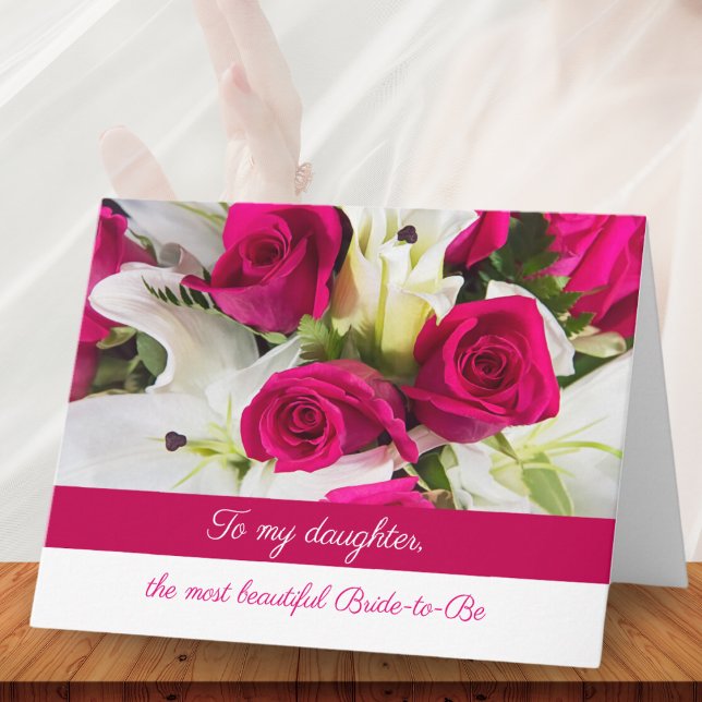 Carte Fleurs de Mariage Fille Mariée à Venir (Créateur téléchargé)