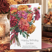 Fleurs de naissance de novembre Chrysanthèmes Anni