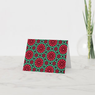Carte Fleurs de Noël