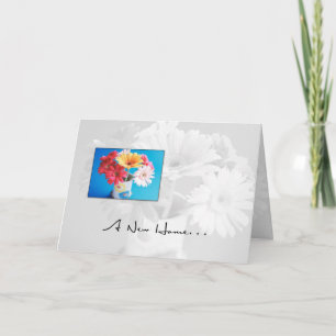 Carte Fleurs de nouvelle maison