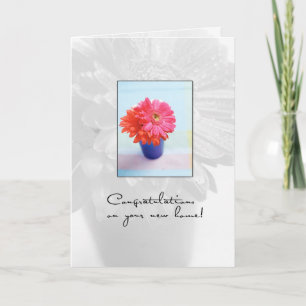 Carte Fleurs de nouvelle maison