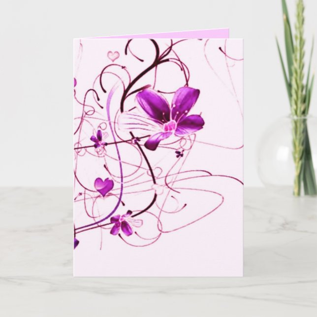 Carte Fleurs de Pâques (Devant)