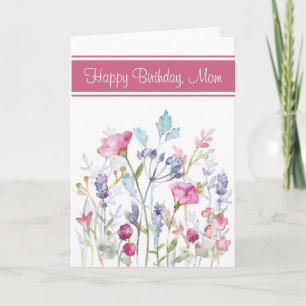 Carte Fleurs de printemps Berries quitter Flora Maman An