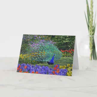 Carte Fleurs de ressort de paon 2