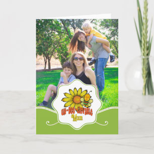 Carte Fleurs de soleil de maman incroyable