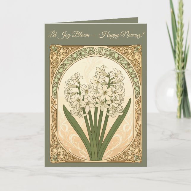 Carte Fleurs de Sonbol Renouveau de Nowruz (Devant)