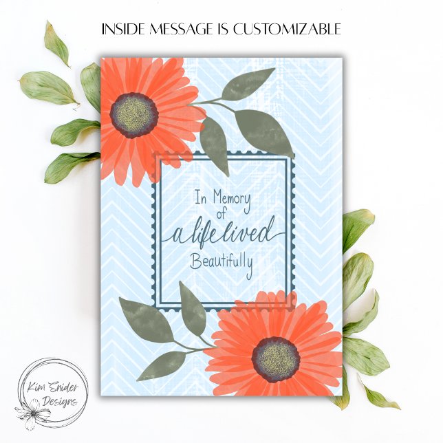 Carte "Fleurs de sympathie" en mémoire (Créateur téléchargé)