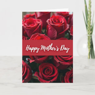 Carte Fleurs de Velours Écarlate