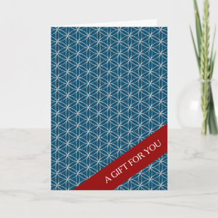Carte FLEURS DE VIE - motif de style argent