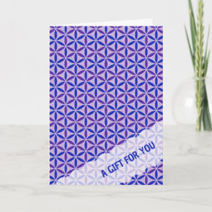 Carte FLEURS DE VIE - motif de timbre 4