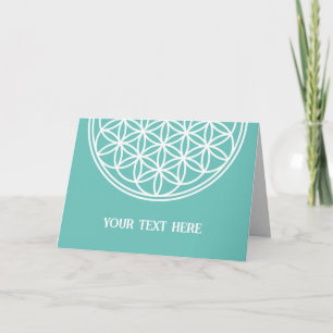 Carte FLEURS DE VIE - Symbole de géométrie sacrée plan 2