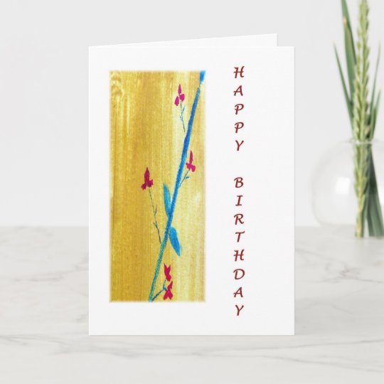 Carte Fleurs De Zen De Joyeux Anniversaire Zazzle Fr