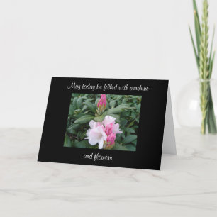 Carte Fleurs d'encouragement de belles floraisons
