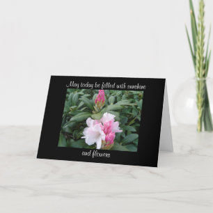 Carte Fleurs d'encouragement de belles floraisons