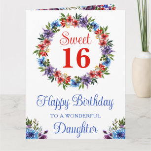 Carte Fleurs d'été lumineuses aquarelle pour anniversair