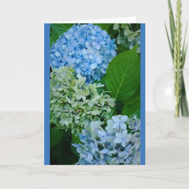 Carte Fleurs d'hortensia (Devant)