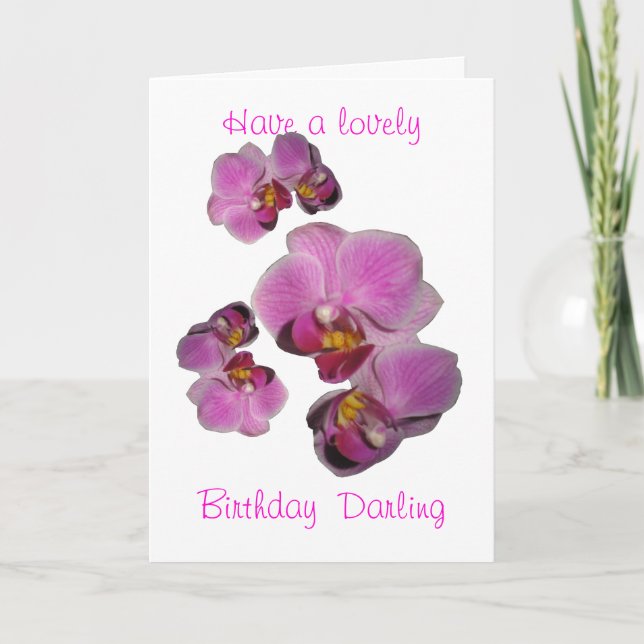 Carte Fleurs d'orchidée (Devant)