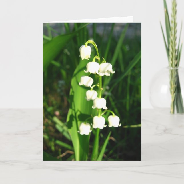 Carte Fleurs du muguet (Devant)