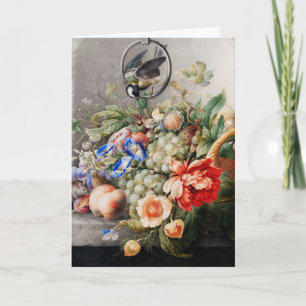 Carte Fleurs et fruits de vie morte Art classique