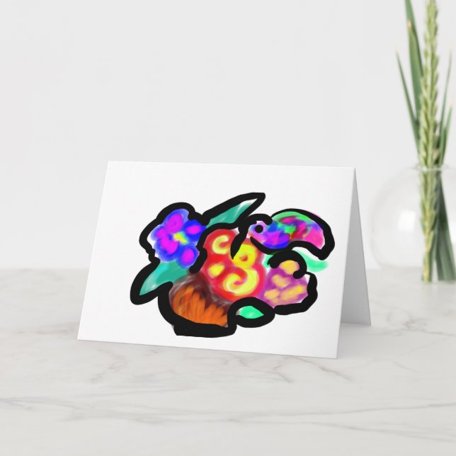 Carte Fleurs fête des mères douce (Devant)