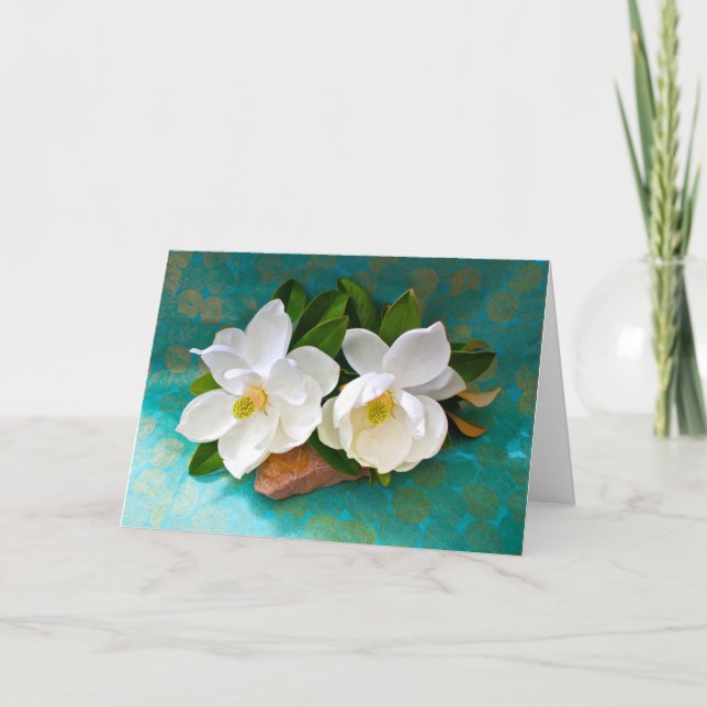 Carte Fleurs | Fleur Magnolia (Devant)