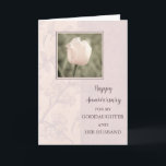 Carte Fleurs Godgirl et Son Mari Anniversaire<br><div class="desc">Bonne carte d'anniversaire mariage pour la fillette et son mari avec de jolies tulipes roses et un verset sincère.</div>
