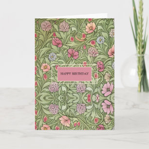 Carte Fleurs inspirées de l'époque victorienne moderne p