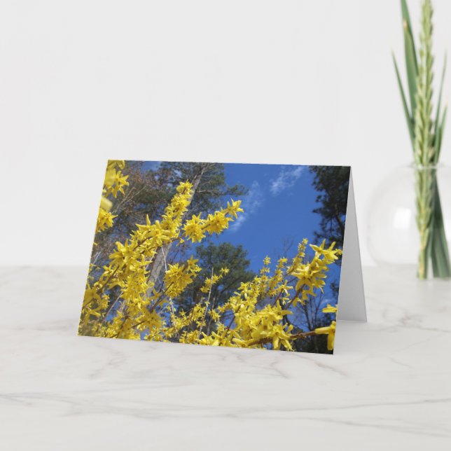 Carte Fleurs Jaunes (Devant)