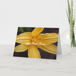 Carte fleurs jaunes