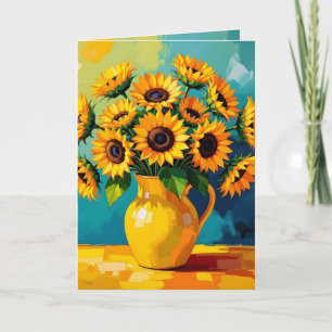 Carte Fleurs jaunes Avoir un bel anniversaire