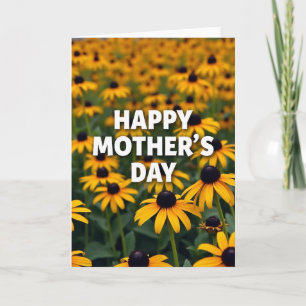 Carte Fleurs Jaunes Radieuses
