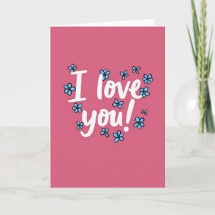 Carte Fleurs Je T'Aime
