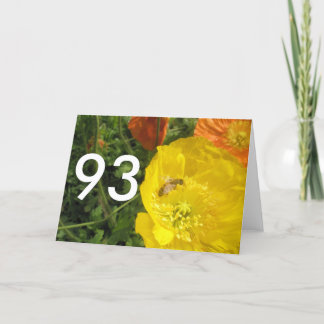 Carte Fleurs lumineuses pour 93e anniversaire