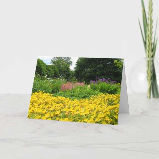 Carte Fleurs mélangées de jardin (Devant)