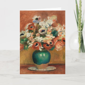 Carte Fleurs par Renoir Peinture d'art impressionniste
