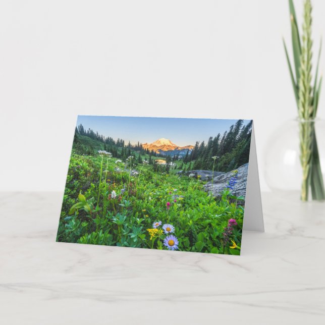 Carte Fleurs | Parc national du Mont Rainier (Devant)