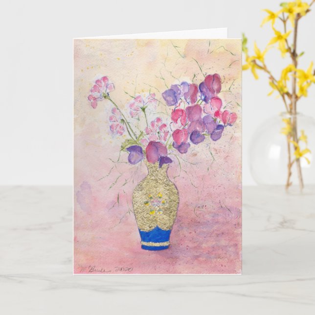 Carte Fleurs pour la Saint-Valentin.... (Fleur jaune)